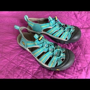 Keen Teal Closed Toe Sandals 9.5